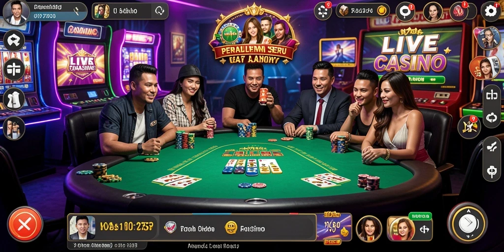 Screenshot gameplay Live Casino dari 2757 yang seru dan menarik.