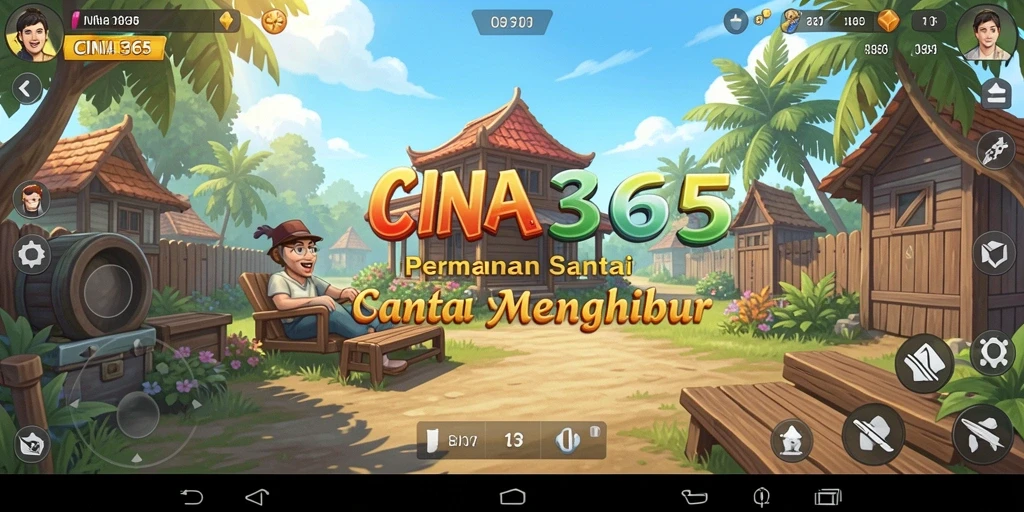 Screenshot gameplay CINA365 yang menunjukkan keseruan permainan casual.