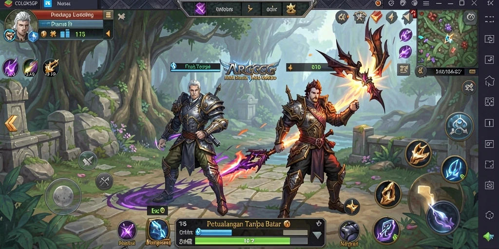 Tampilan aksi seru di dalam game ARPG COLOKSGP.