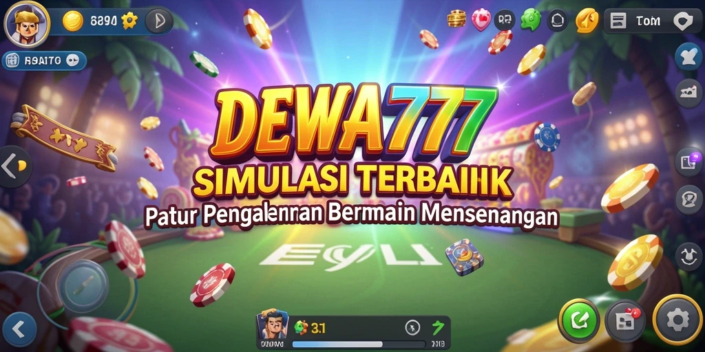 Screenshot gameplay DEWA777 menampilkan suasana simulasi yang hidup dan interaktif.