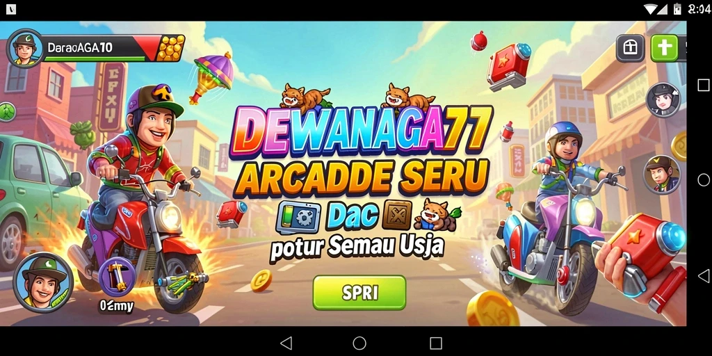 Tampilan gameplay DEWANAGA77 yang seru dan dinamis.