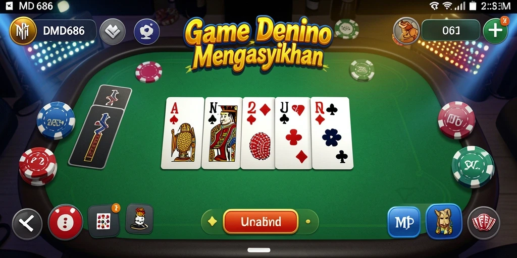 Gameplay seru dari DMD686 yang menghadirkan kesenangan Domino.