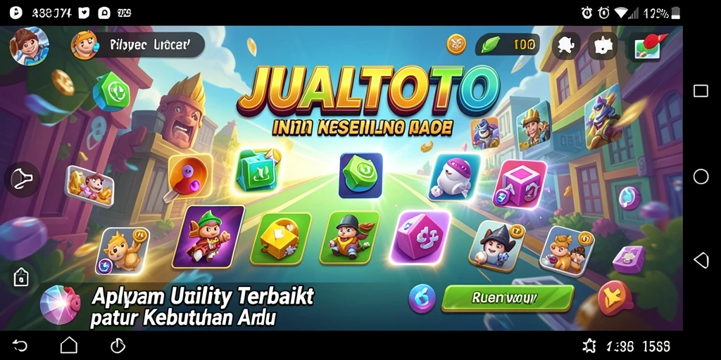 Tangkapan layar JUALTOTO menampilkan antarmuka aplikasi Utility yang user-friendly.