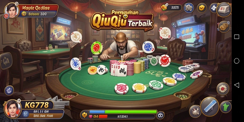 Tampilan gameplay seru QiuQiu dalam KG778.