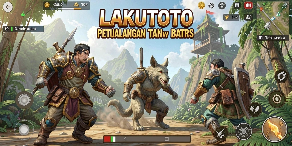 Tampilan gameplay yang mendebarkan di dunia terbuka LAKUTOTO.