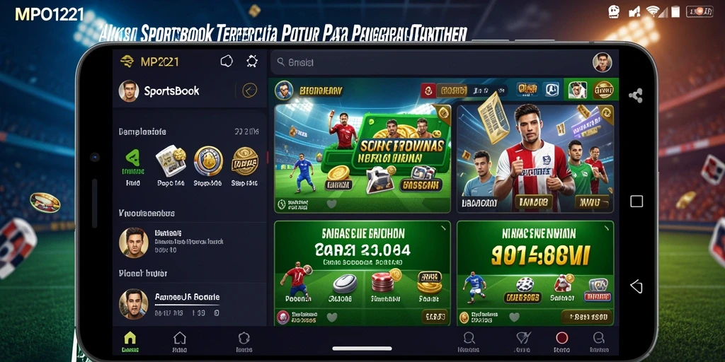 Tampilan menarik dari gameplay taruhan olahraga di MPO1221.
