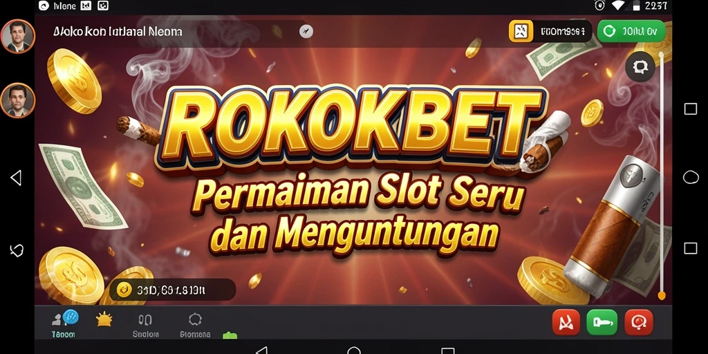 Tampilan gameplay Slot ROKOKBET yang memukau dan mengasyikkan.