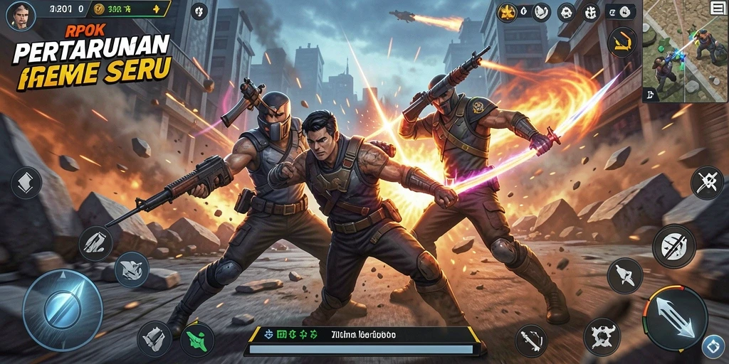 Tangkapan layar gameplay RPOK yang menegangkan dan penuh aksi.