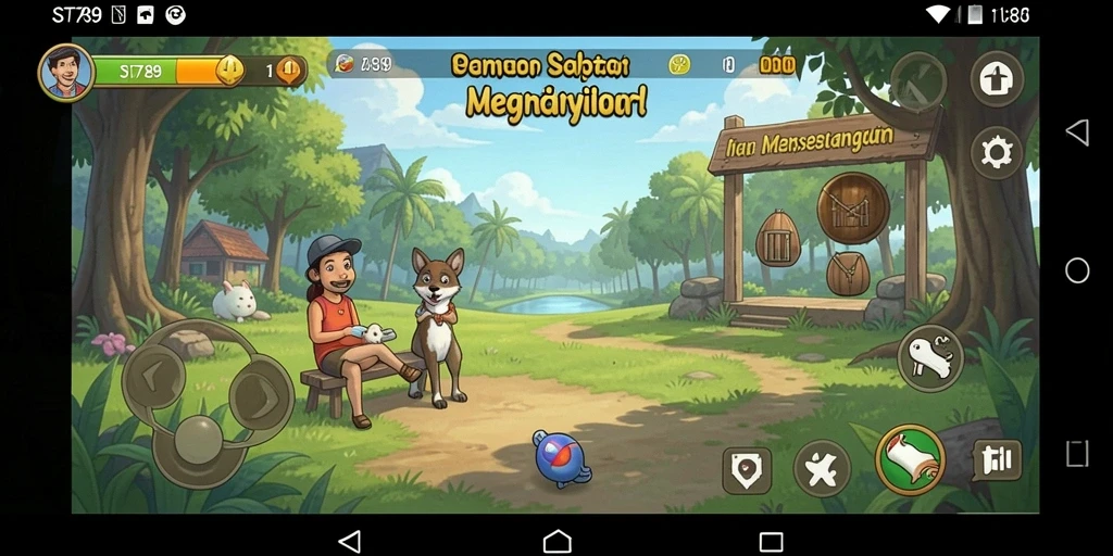 Tangkapan layar ST789 menampilkan gameplay yang seru dan penuh warna.