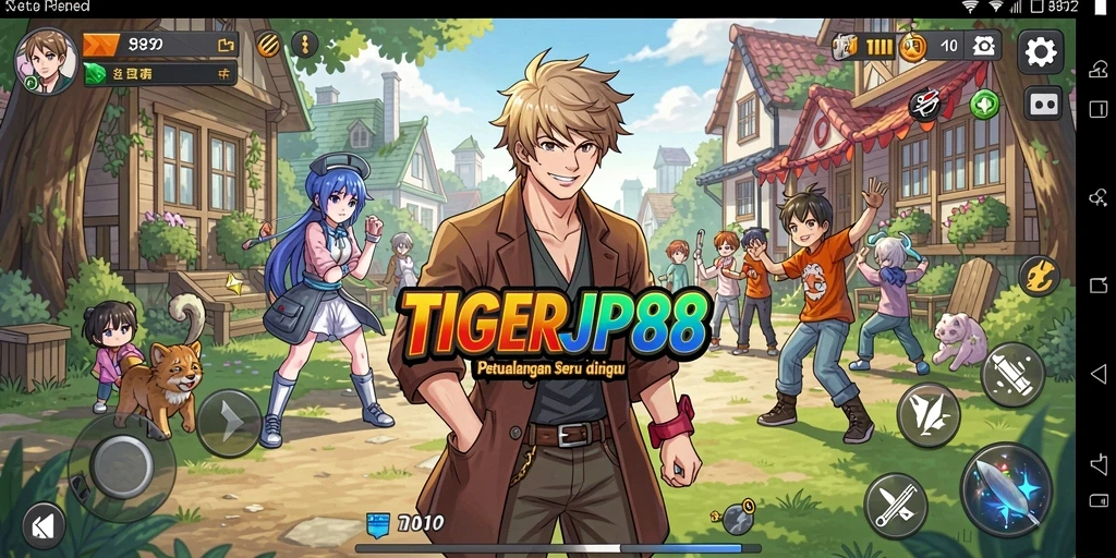 Tampilan gameplay seru di dunia Anime yang imersif.